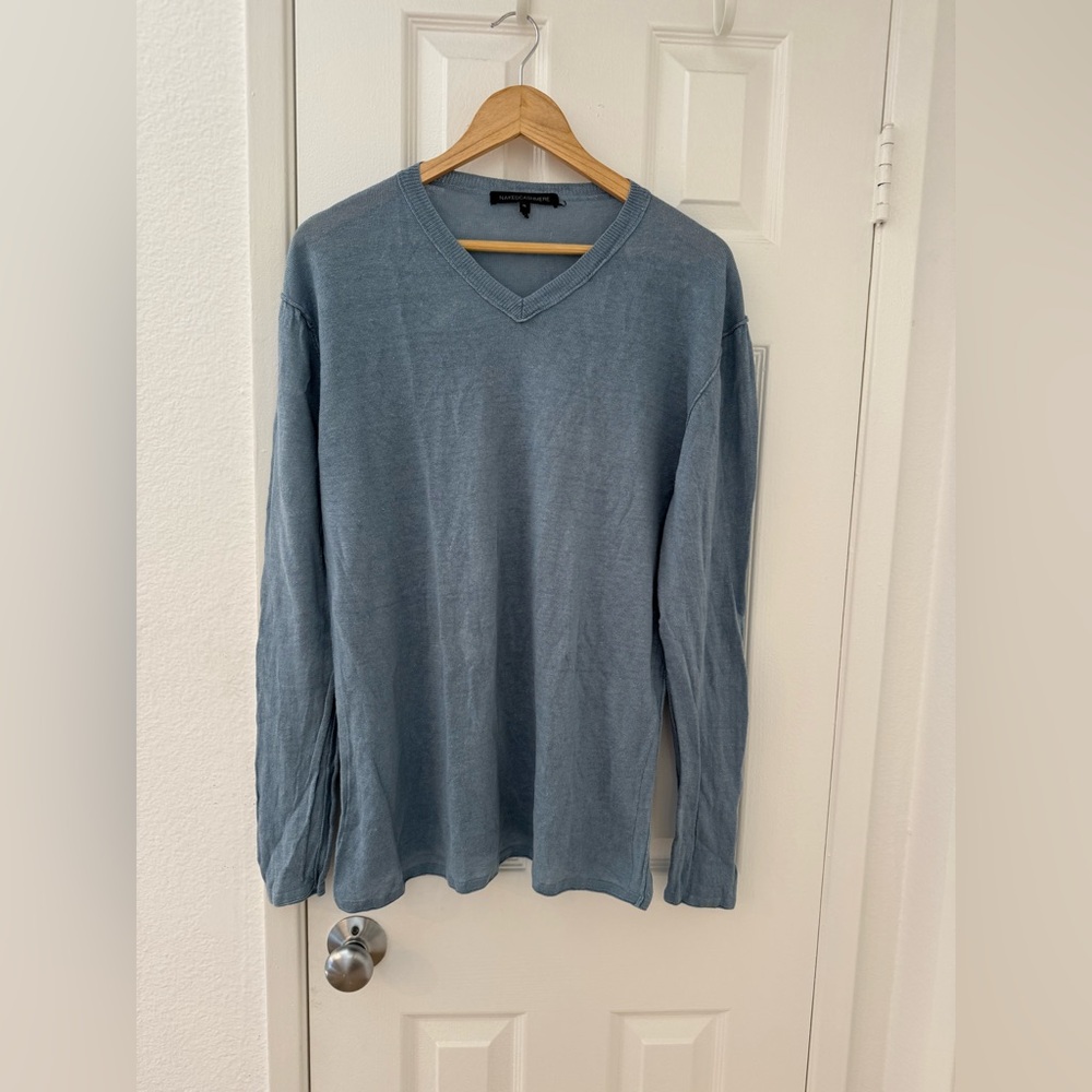 Naked Cashmere Linen V Neck Lightweight Sweater, XL, Excellent condition